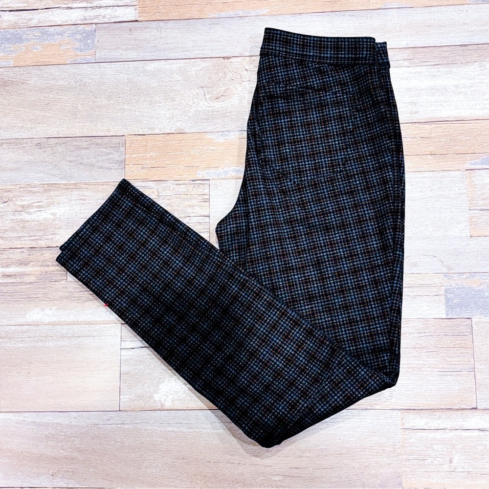 MAX STUDIO Grey plaid skinny pants | Elastic waist *‎
